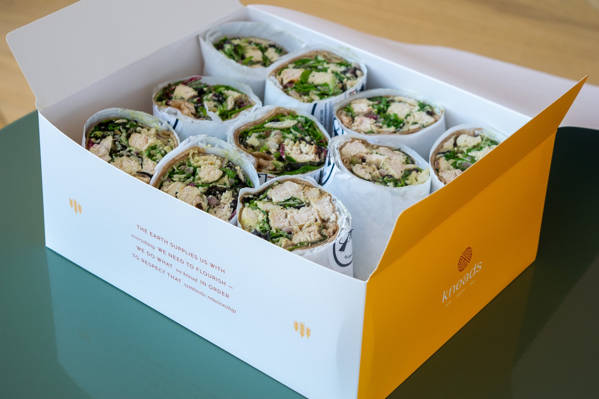 Grilled Chicken Wrap Catering Box