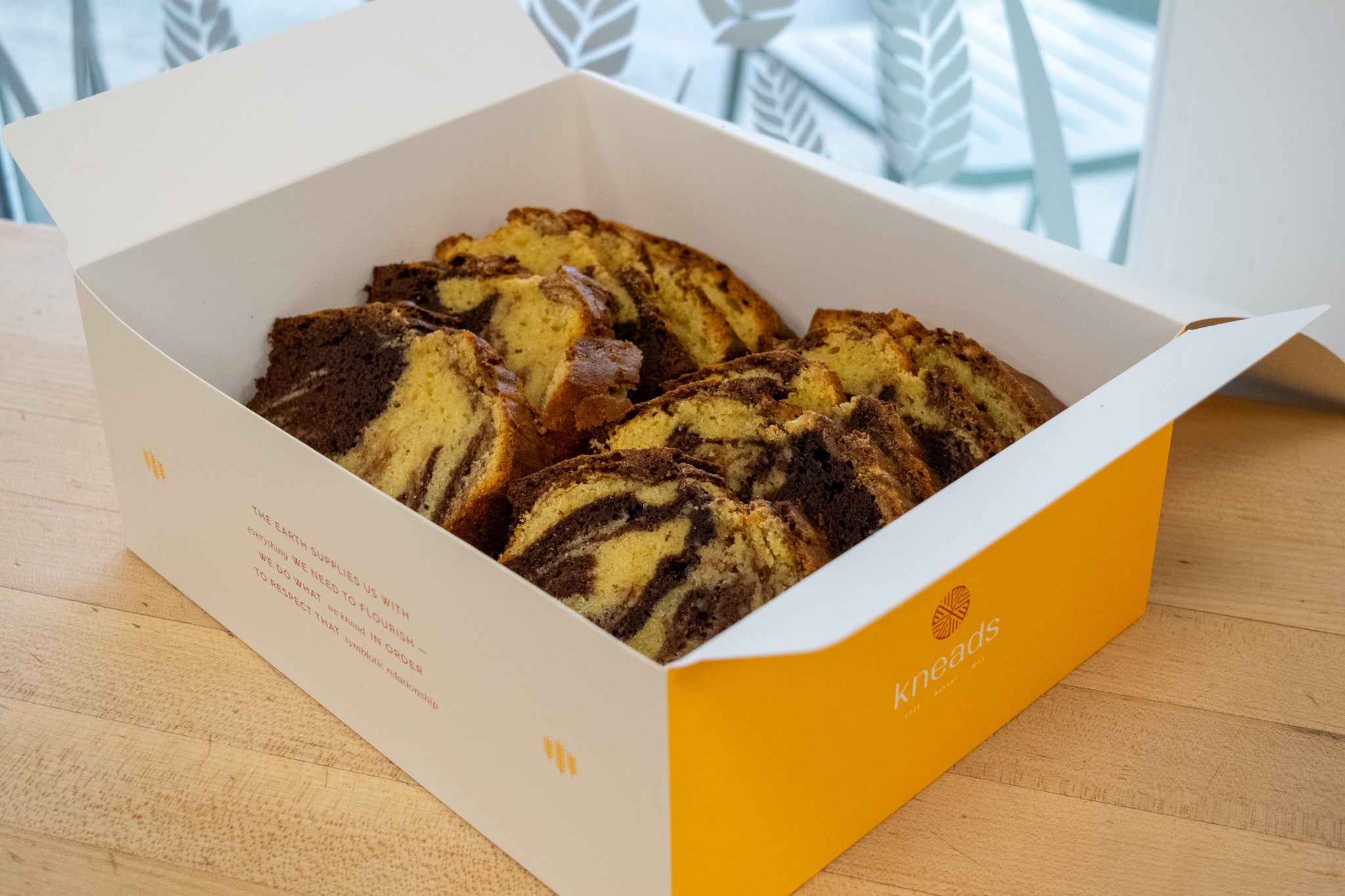 Marble Pound Cake Sliced